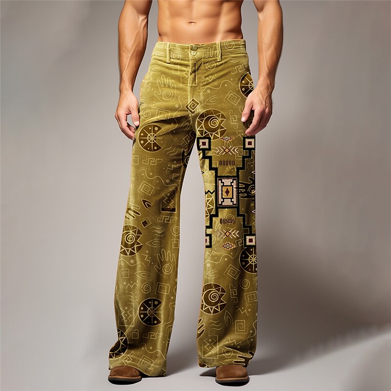 Fashion Men Trousers Bandanna Streetwear Hip Hop Printed Cargo