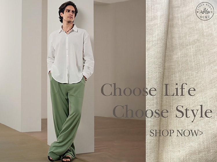 Men's linen shirt in white online in Hong Kong and Singapore