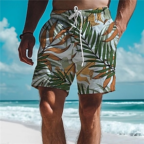 Men's Board Shorts Lightweight Quick Dry Board Shorts Surfing Beach Plaid  Gradient Printed Spring Summer in 2023