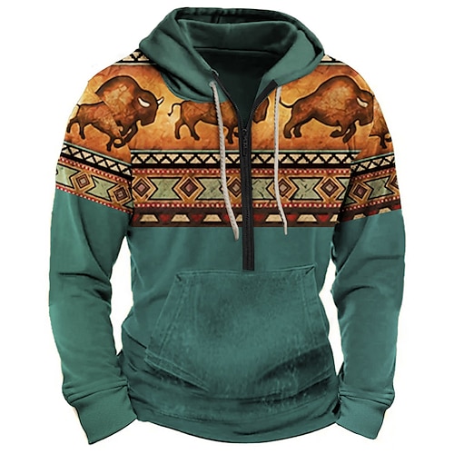 Native hot sale print hoodies