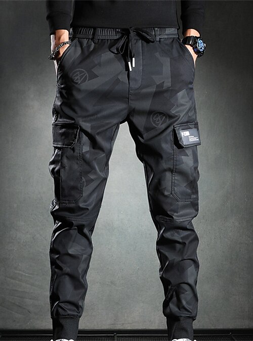 Men's Cargo Pants Trousers Work Pants Casual Pants Drawstring