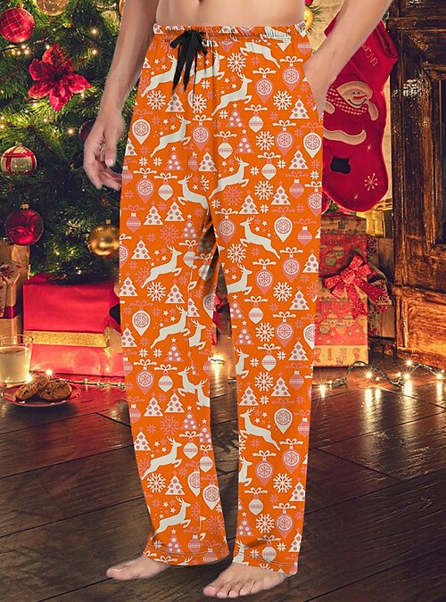 Christmas Pajama Pants for Men, Men's Flannel Lounge Pajama Sleep Pants  Men's Separate Bottoms Lounge Pants Homewear(Navy,M) at Amazon Men's  Clothing store