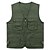 cheap Hunting Fleece, Pullovers &amp; Gilets-Men&#039;s Fishing Vest Outdoor Wearable Breathable Comfortable Spring Summer Solid Colored Cotton Yellow Red Army Green