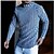 cheap Men&#039;s Casual T-shirts-Men&#039;s T shirt Tee Long Sleeve Houndstooth Plaid Turtleneck Casual Daily Clothing Clothes Lightweight Casual Muscle Black / White Black Blue