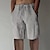 cheap Linen Shorts-Men&#039;s Shorts Linen Shorts Elastic Drawstring Design Front Pocket Fashion Casual Daily Cotton Blend Comfort Soft Solid Colored Black White Yellow M L XL