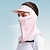 preiswerte Kleidung Accessoires-Sonnenschutzmaske Kopftuch Damen Outdoor Golfsport Sonnenhüte bedecken das ganze Gesicht, Nackenschutz, UV-Schutz Eisseidenschleier