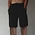 cheap Linen Shorts-Men&#039;s Shorts Linen Shorts Elastic Drawstring Design Front Pocket Fashion Casual Daily Cotton Blend Comfort Soft Solid Colored Black White Yellow M L XL