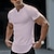 billiga Casual T-shirts för män-Herr T-shirt Ensfärgat V-hals Gata Ledigt Kortärmad Kläder Mode Grundläggande Klassisk Bekväm