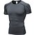 cheap Running Tops-Arsuxeo Men&#039;s 2 Pack Base Layer Compression Shirt Short Sleeve Running Shirt Top Athletic Spandex Breathable Quick Dry Sweat Wicking High Elasticity Running Jogging Training Sportswear Activewear