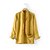 cheap Designer Collection-100% Linen Men&#039;s Shirt Linen Shirt Button Up Shirt Yellow Navy Blue Green Long Sleeve Plain Stand Collar Spring &amp;  Fall Outdoor Daily Clothing Apparel