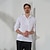 cheap Designer Collection-100% Linen Men&#039;s Shirt Linen Shirt Black White Navy Blue Long Sleeve Plain Hooded Spring &amp;  Fall Outdoor Daily Clothing Apparel