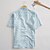 cheap Designer Collection-100% Linen Men&#039;s Shirt Linen Shirt Beach Shirt Blue Short Sleeve Argyle Lapel Summer Outdoor Daily Clothing Apparel