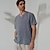 cheap Designer Collection-100% Linen Men&#039;s Shirt Linen Shirt White Gray Short Sleeve Plain V Neck Summer Outdoor Daily Clothing Apparel