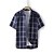 cheap Designer Collection-100% Linen Men&#039;s Shirt Linen Shirt Button Up Shirt White Navy Blue Short Sleeve Plaid Lapel Summer Outdoor Daily Clothing Apparel