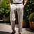 cheap Linen Pants-Men&#039;s Linen Pants Trousers Summer Pants Zipper Button Pocket Plain Comfort Breathable Outdoor Daily Going out Linen Cotton Blend Fashion Casual White Blue