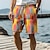 cheap Men&#039;s Beach Shorts-Geometry Men&#039;s Resort 3D Printed Board Shorts Swim Trunks Elastic Waist Drawstring with Mesh Lining Aloha Hawaiian Style Holiday Beach S TO 3XL
