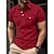 cheap Classic Polo-Men&#039;s Polo Shirt Button Up Polos Casual Holiday Lapel Short Sleeve Fashion Basic Plain Pocket Summer Regular Fit Black White Red Orange Green Beige Polo Shirt
