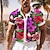 cheap Hawaiian Shirts-Floral Casual Men&#039;s Resort Hawaiian 3D Printed Shirt Button Up Short Sleeve Summer Shirt Vacation Daily Wear S TO 3XL
