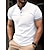 cheap Classic Polo-Men&#039;s Polo Shirt Button Up Polos Casual Sports Stand Collar Short Sleeve Fashion Basic Color Block Striped Patchwork Summer Regular Fit Wine Black White Khaki Polo Shirt