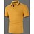 cheap Classic Polo-Men&#039;s Polo Shirt Button Up Polos Business Casual Lapel Short Sleeve Fashion Basic Plain Button Summer Regular Fit White Yellow Red Navy Blue Royal Blue Blue Polo Shirt