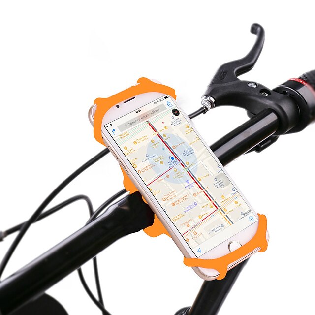  Bike Phone Mount 360° Rotation for Road Bike Mountain Bike MTB Folding Bike Silicone iPhone X iPhone XS iPhone XR Cycling Bicycle Black Green Orange