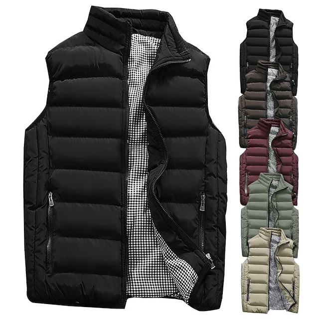 Doudoune Homme Hiver Épaisse - Manteau Coupe-Vent Matelassé, Chaud Et Léger, Fermeture Éclair