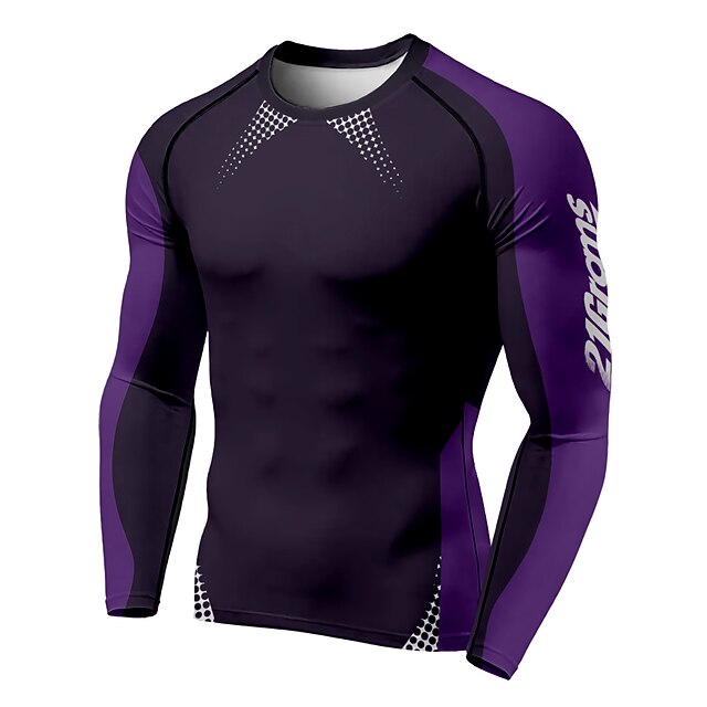 Men's Compression Shirt Running Shirt 3D Print Long Sleeve Base Layer