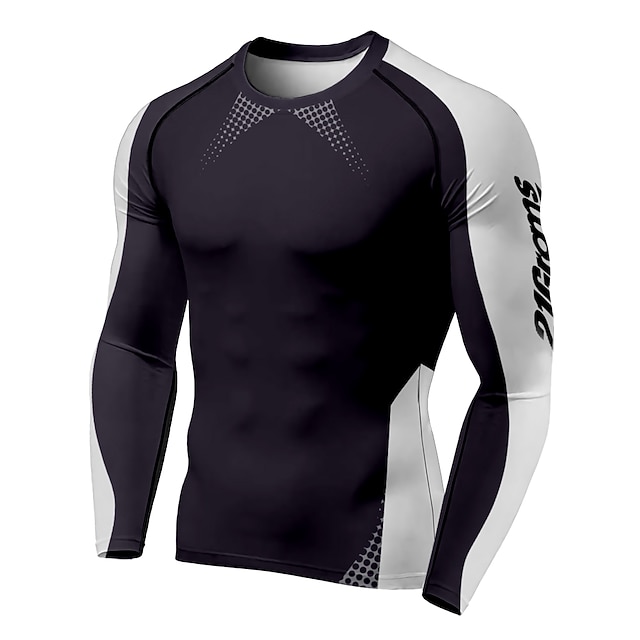 Men's Compression Shirt Running Shirt 3D Print Long Sleeve Base Layer
