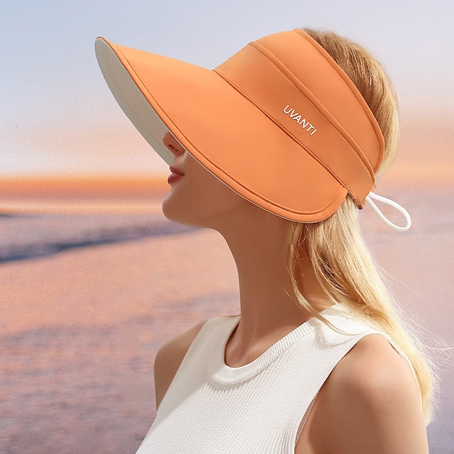  double-sided wearing shell sun hat women's summer anti-ultraviolet big brim cover face empty top sun hat all-match sun hat