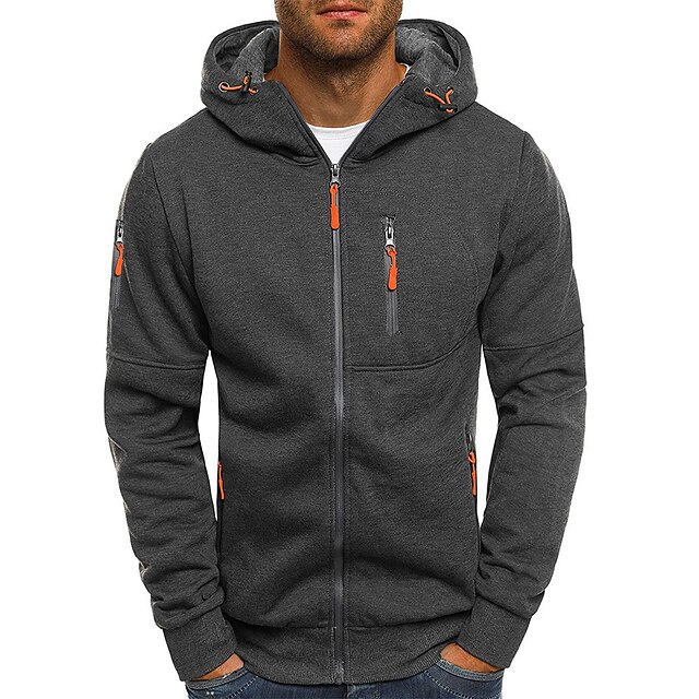 Sweat à Capuche Homme Uni - Coupe Ample, Poches Kangourou, Tissu Doux Et Chaud, Idéal Détente Et Sport