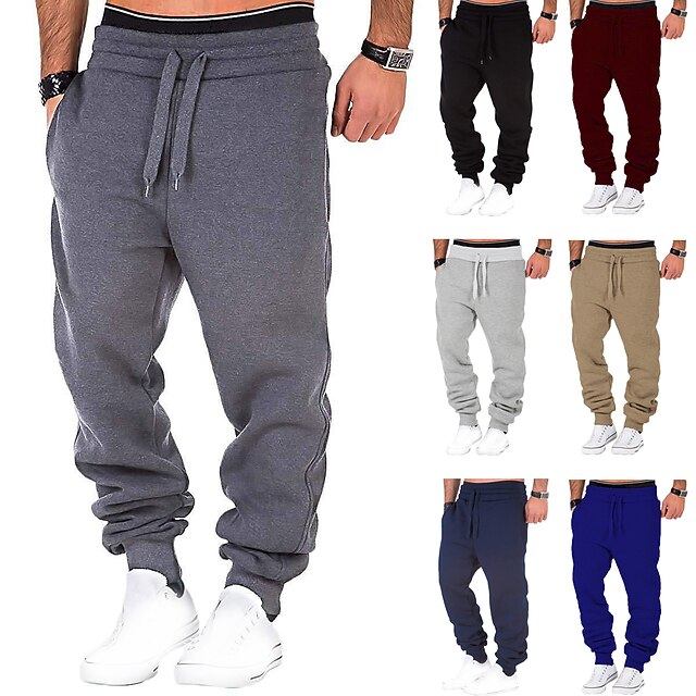 Pantalon De Jogging Homme JustSun - Coton Polyester - Poches Zippées - Pour Sport Et Détente
