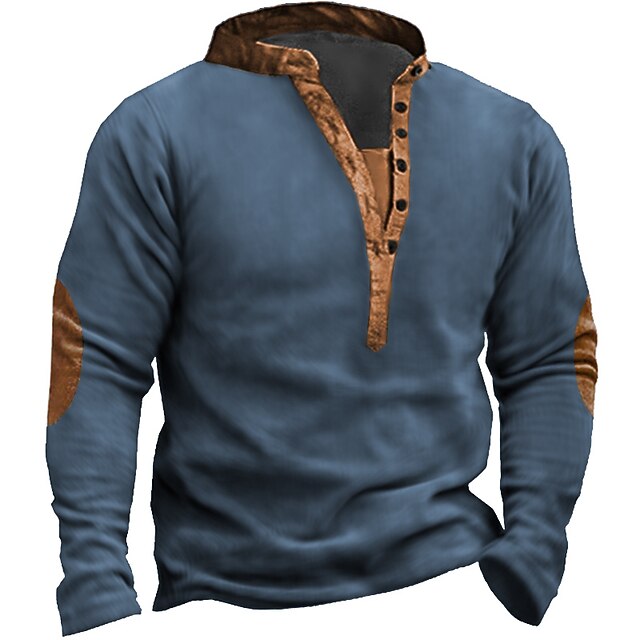 Grindstore - Camiseta de manga larga para hombre, color rojo y negro