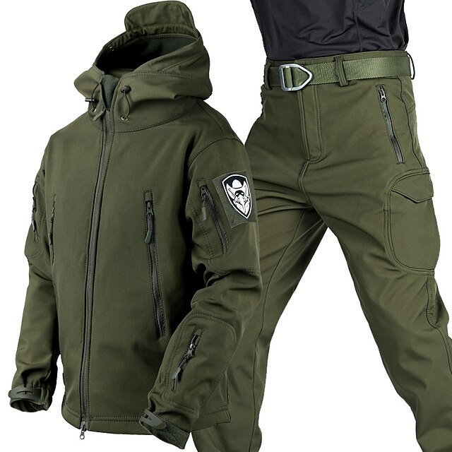Men's Outdoor Jacket Set Tactical Jacket Windcheater Jacket Outdoor