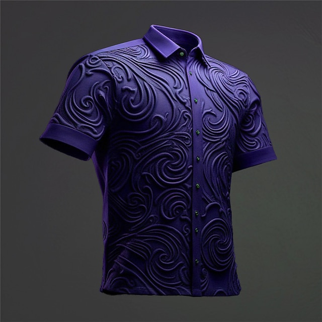 Herren Hemd Kurzarm Lässig - Baumwolle Freizeithemd Mit Knopfleiste Für Sommer & Urlaub