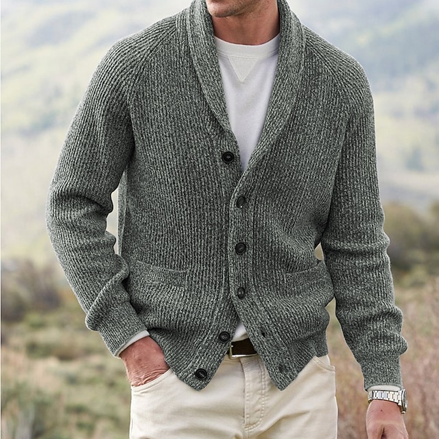 Cárdigan De Punto Para Hombre Allthemen - Con Cremallera, Manga Larga, Forro Polar, Ideal Para Invierno Casual