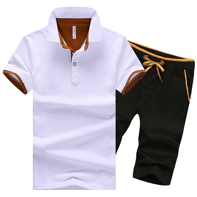 Fastkoala Ensemble Survêtement Homme 2 Pièces - Tenue Sport Été Confortable Pour Fitness Et Loisirs