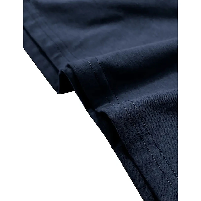 Men's Polo Shirt Button Up Polos Casual Sports Lapel Long Sleeve ...