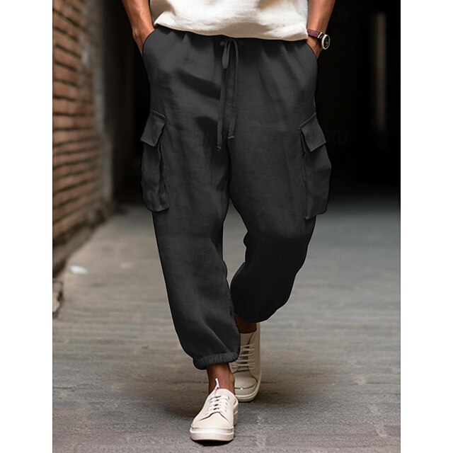 Lazy One Pantaloni Pigiama Uomo Blu 'Don't Moose' - 100% Cotone, Vita Elastica, Divertenti Con Alce E Detto Simpatico, Taglia L