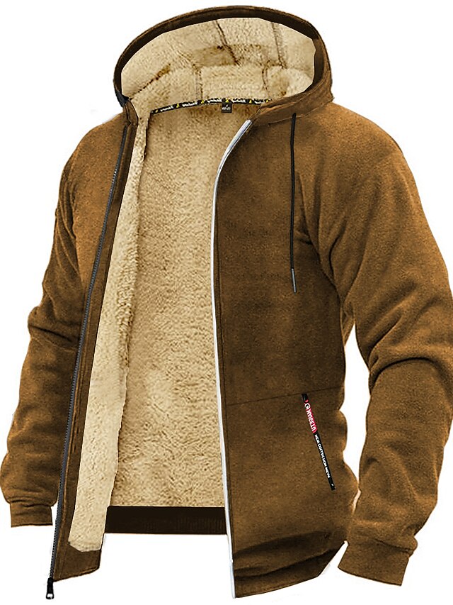Cardigan Long Homme à Capuche - Coupe-vent Léger, Style Décontracté Patchwork