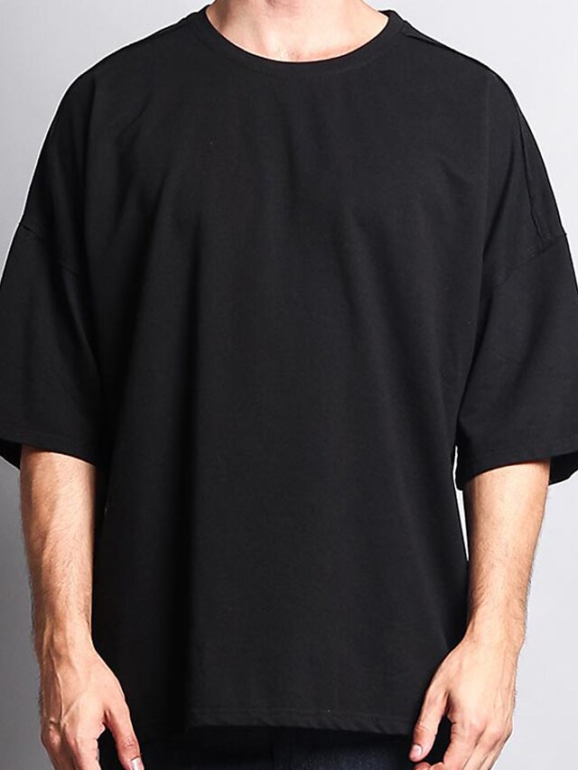  Men's T shirt Tee Oversized Shirt Plain Crewneck Outdoor Sport Short Sleeves Clothing Apparel Fashion Streetwear Cool Casual Daily