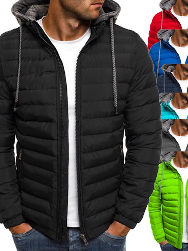 Kobilee Winterjacke Herren - Gefütterter Parka Mit Abnehmbarer Kapuze