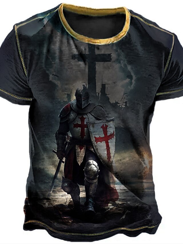 T-shirt Extensible à Manches Courtes Et Encolure Ras Du Cou George Pour Hommes Marron