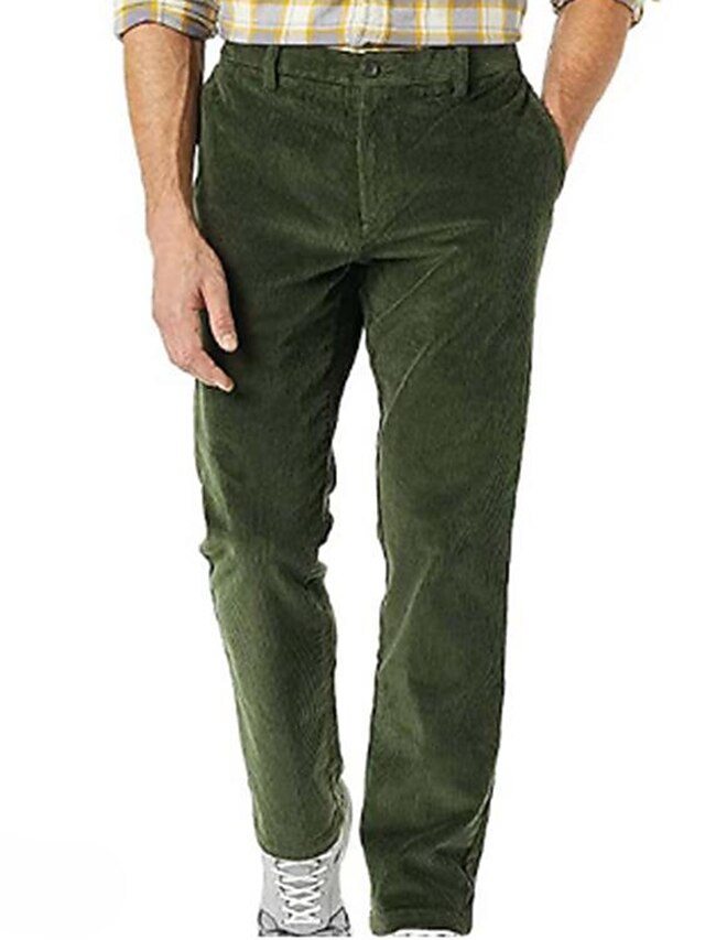 Pantalon De Costume Homme En Velours Côtelé – Élégant, Décontracté, élastique – Idéal Pour Le Bureau Ou Le Quotidien