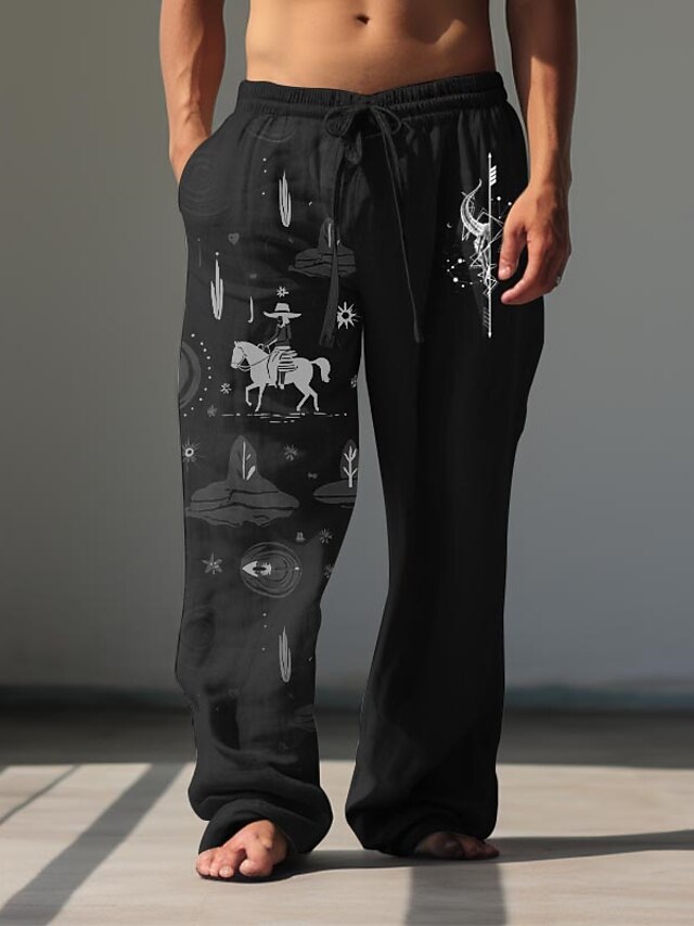 Boxer rétro à imprimé cow-boy : sous-vêtements western vintage