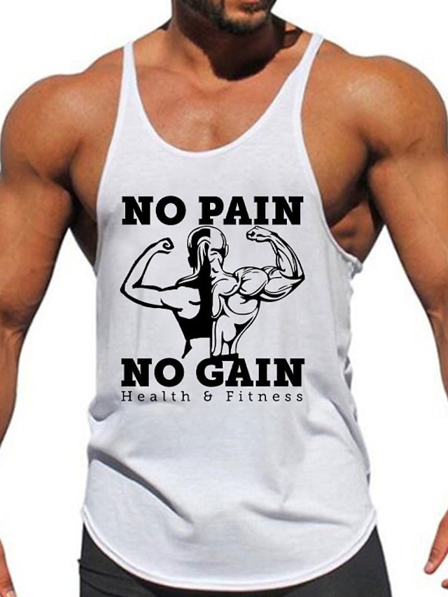 Débardeur Pour Hommes Muscle Gym Sans Manches T-Shirts Unis T-Shirt