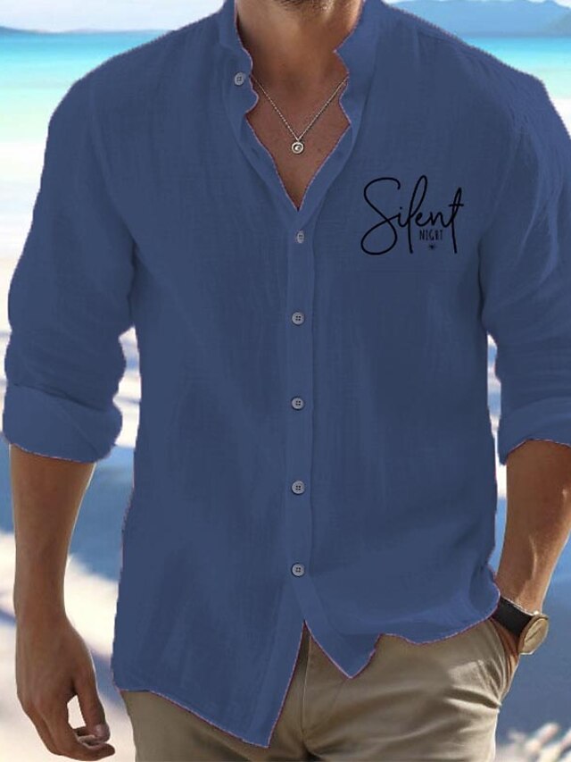 Homme Chemise Chemises travail Chemise boutonnée Chemise décontractée Noir Vert Véronèse Kaki