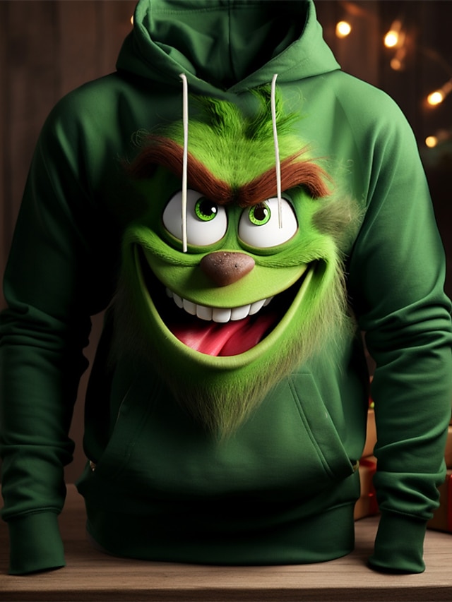 EMLAI Hommes Sweat à Capuche Shark Requin 3D Print Hoodie Bape Fangs