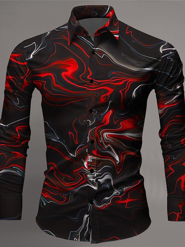 Summer men shirt Seven-quarter sleeve shirt mens gradient blue male casual shirt