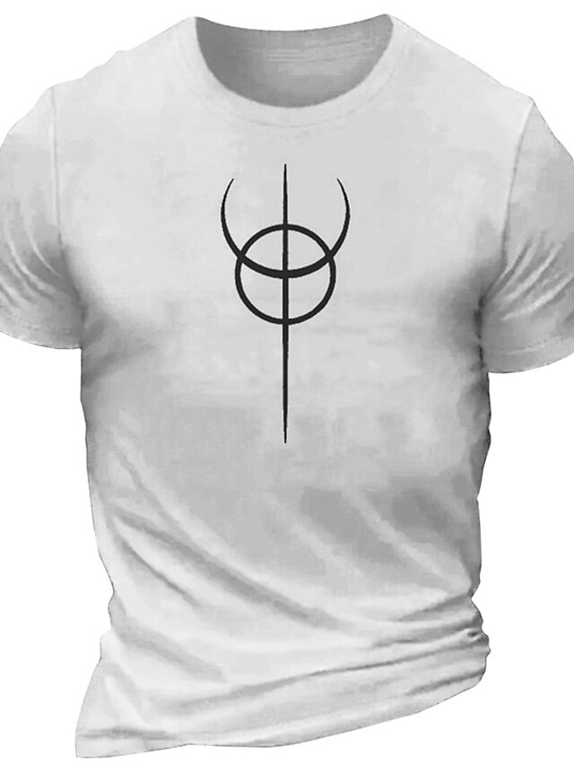 T-shirt Homme Noir Coton Mélangé Manches Courtes - Vintage Taille M