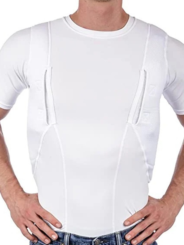 Chemise Compression McDavid Hexpad Sans Manches 5 Pads Homme 2XL Gris/blanc